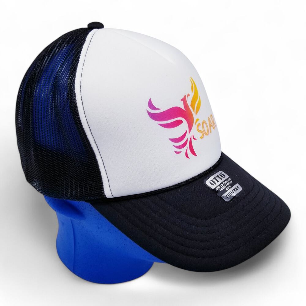 OTTO TRUCKER CAP "Soar" Phoenix Snap Back Mesh Surround Rise From Ashes - Picture 4 of 8